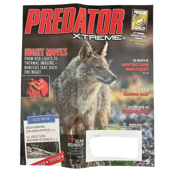 Predator Xtreme Magazine Winter 2025 Night Equipment Readers Choice Awards - Picture 1 of 1